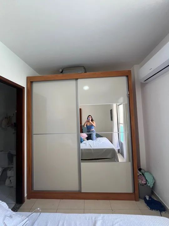 Guarda-Roupa de Casal 2 Portas de Correr - 205cm x 237cm - Foto 6