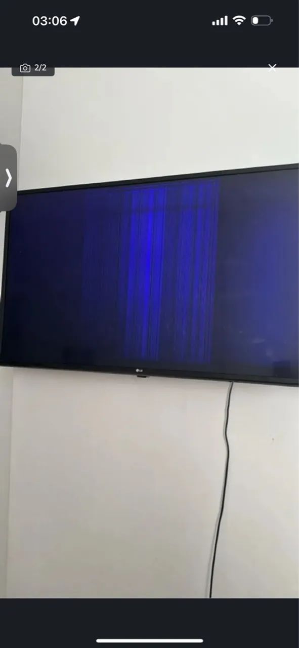 tv lg smart 43 quebrada