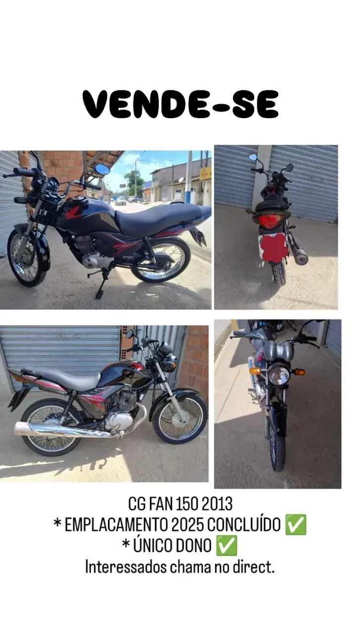 Moto Honda CG Fan 150 2013