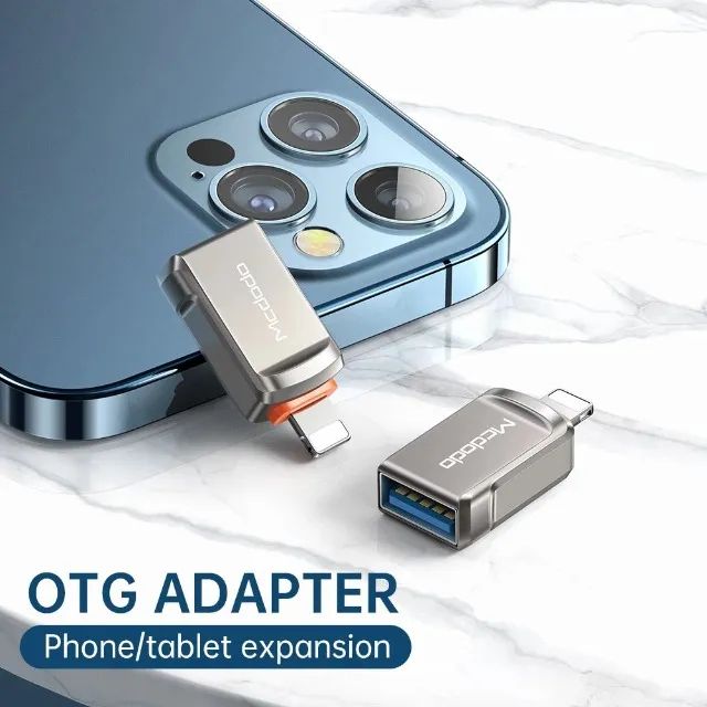 Adaptador Otg Usb 3.0 Compatível iPhone iPad - Mcdodo - Foto 5