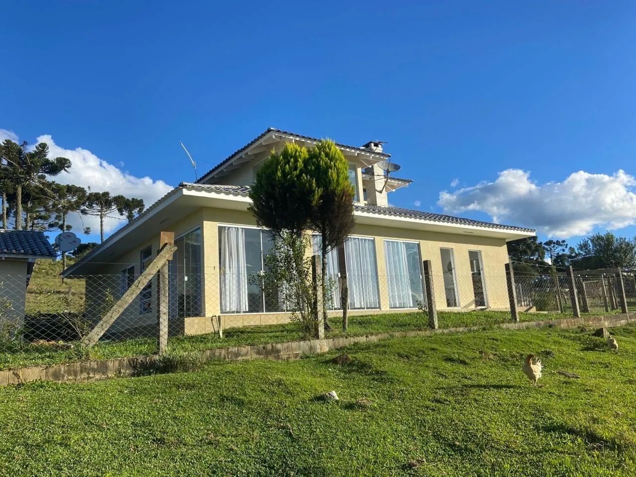 Belíssima chácara na serra catarinense com excelente casa de alvenaria, estudo propostas. - Foto 2