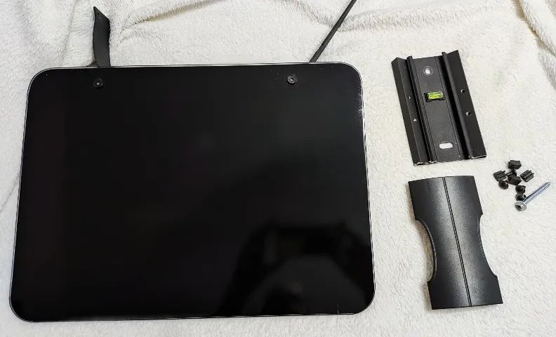 Suporte para TV de Parede tipo Prateleira de Vidro