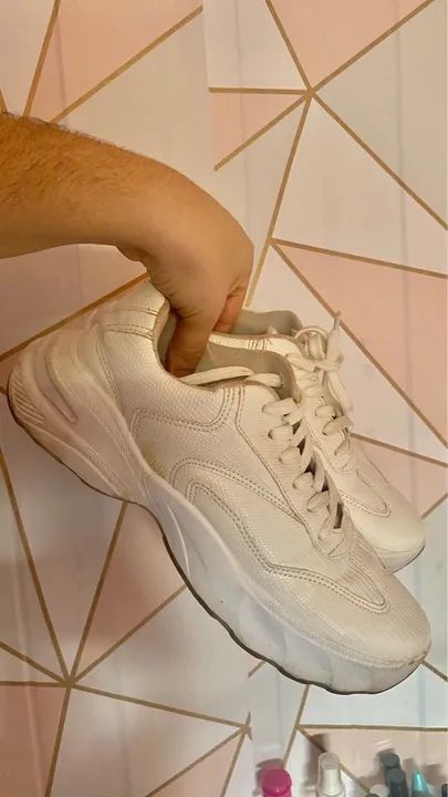 Tênis Branco Casual 39 - Foto 3