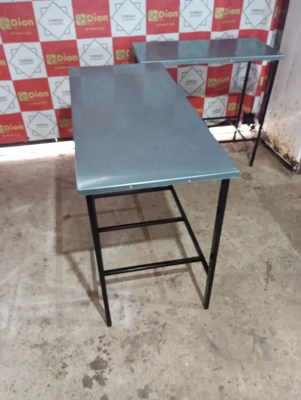 Mesa de metal industrial mesa inox