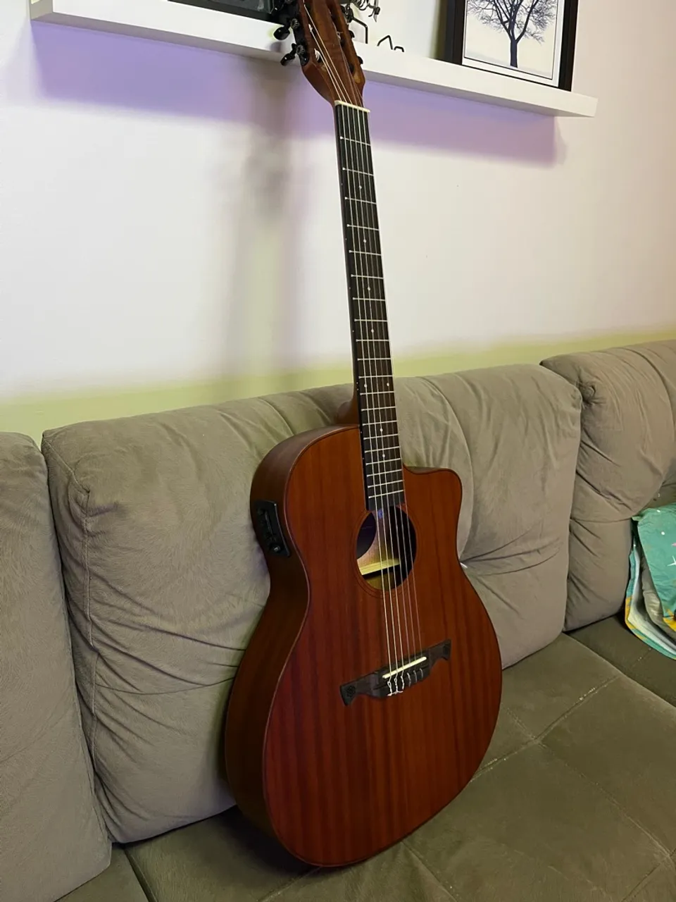 Violão elétrico/acustico, Tagima,MADSON GRAN RESERVA de Nylon, com afinador