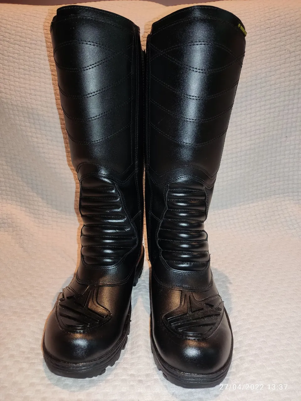 Bota Motociclista Cano Alto p/ Bombeiro, SAMU, Resgate, uso militar e civil<br>