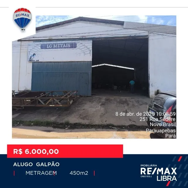 IMOBILIÁRIA RE/MAX LIBRA ALUGA GALPÃO
