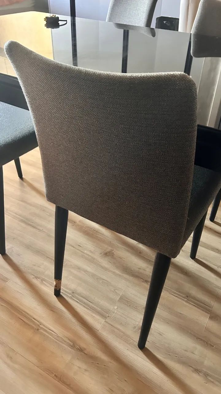 Mesa de jantar 4 cadeiras 180x100cm - Foto 4