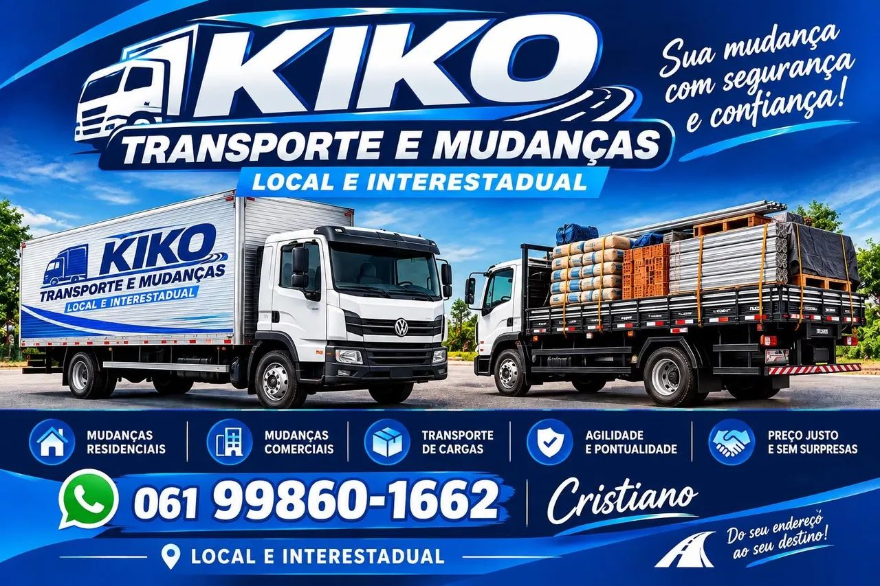 Kiko transporte, mudanças e locações 