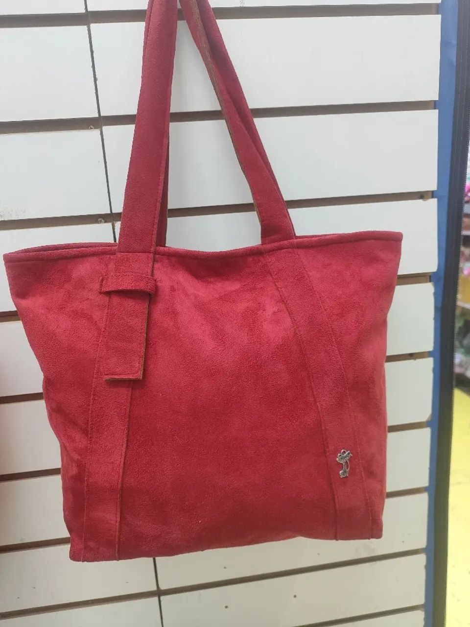 Bolsa em camurça sintética  - Foto 3
