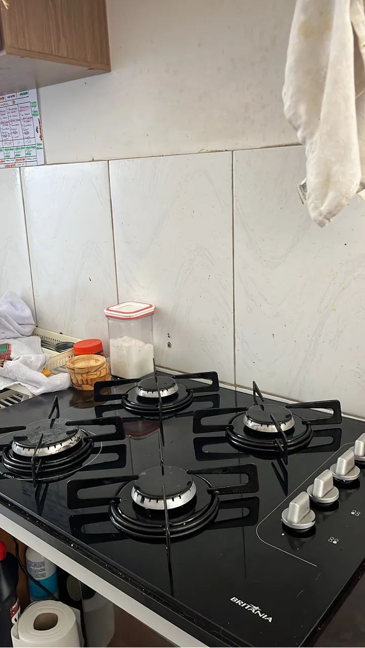 Fogão Cooktop 4 bocas + base  - Foto 2