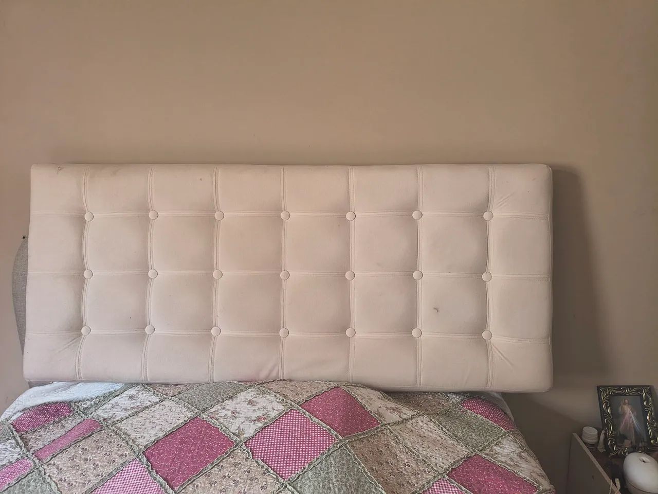 Cabeceira de Suede cama casal - Foto 2
