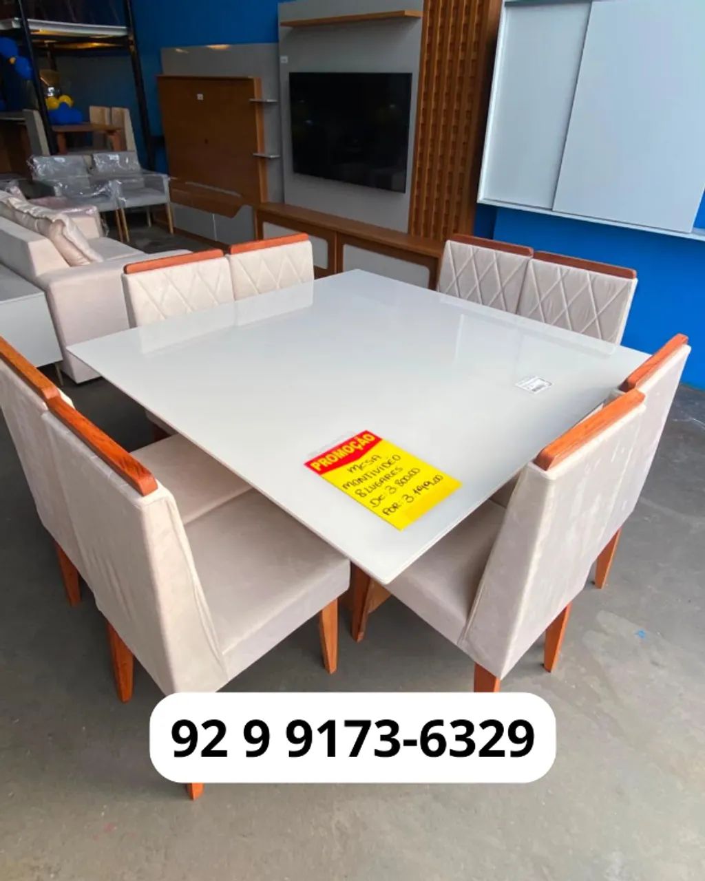Mesa Montevideu com 8 Cadeiras - R$ 3.099 - Foto 2