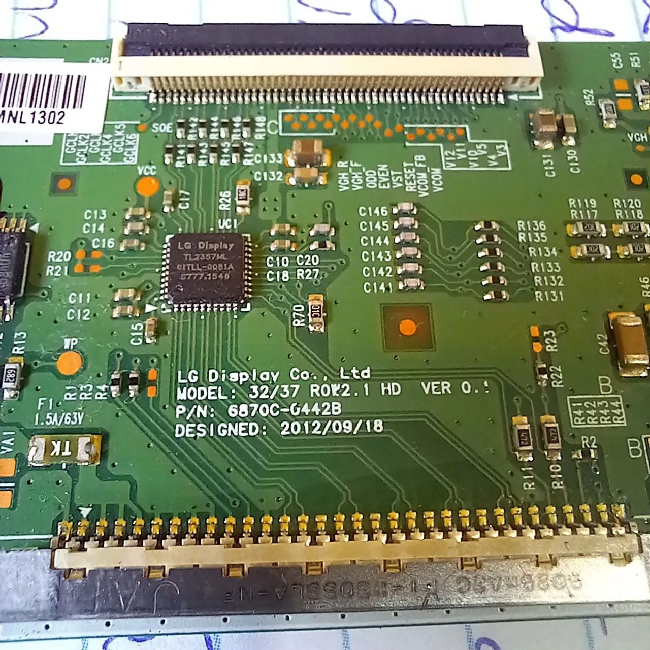 Placa t-con para tv lg 32Lh515B - Foto 4