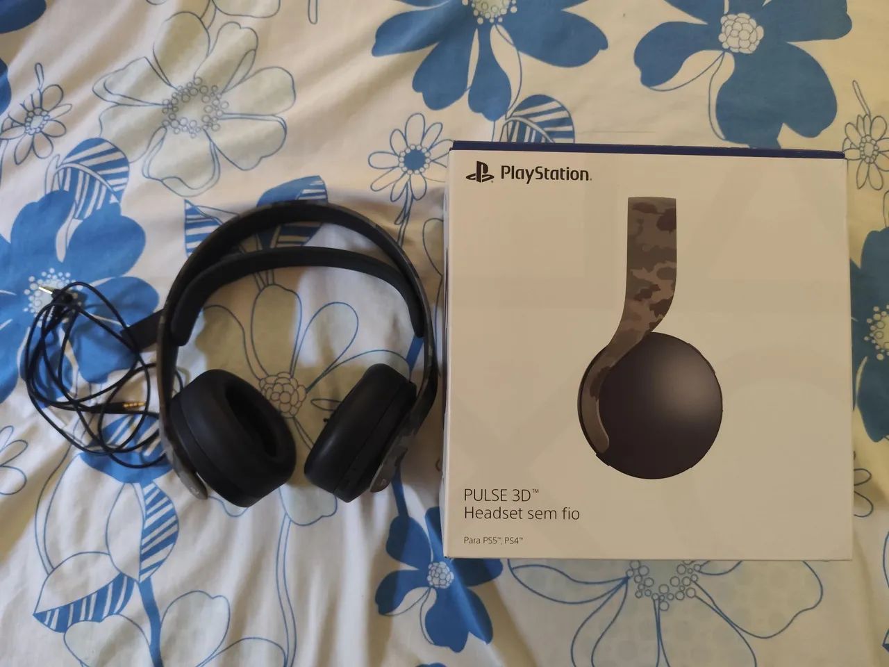 Headset Pulse 3D Cinza Camuflado (usado)