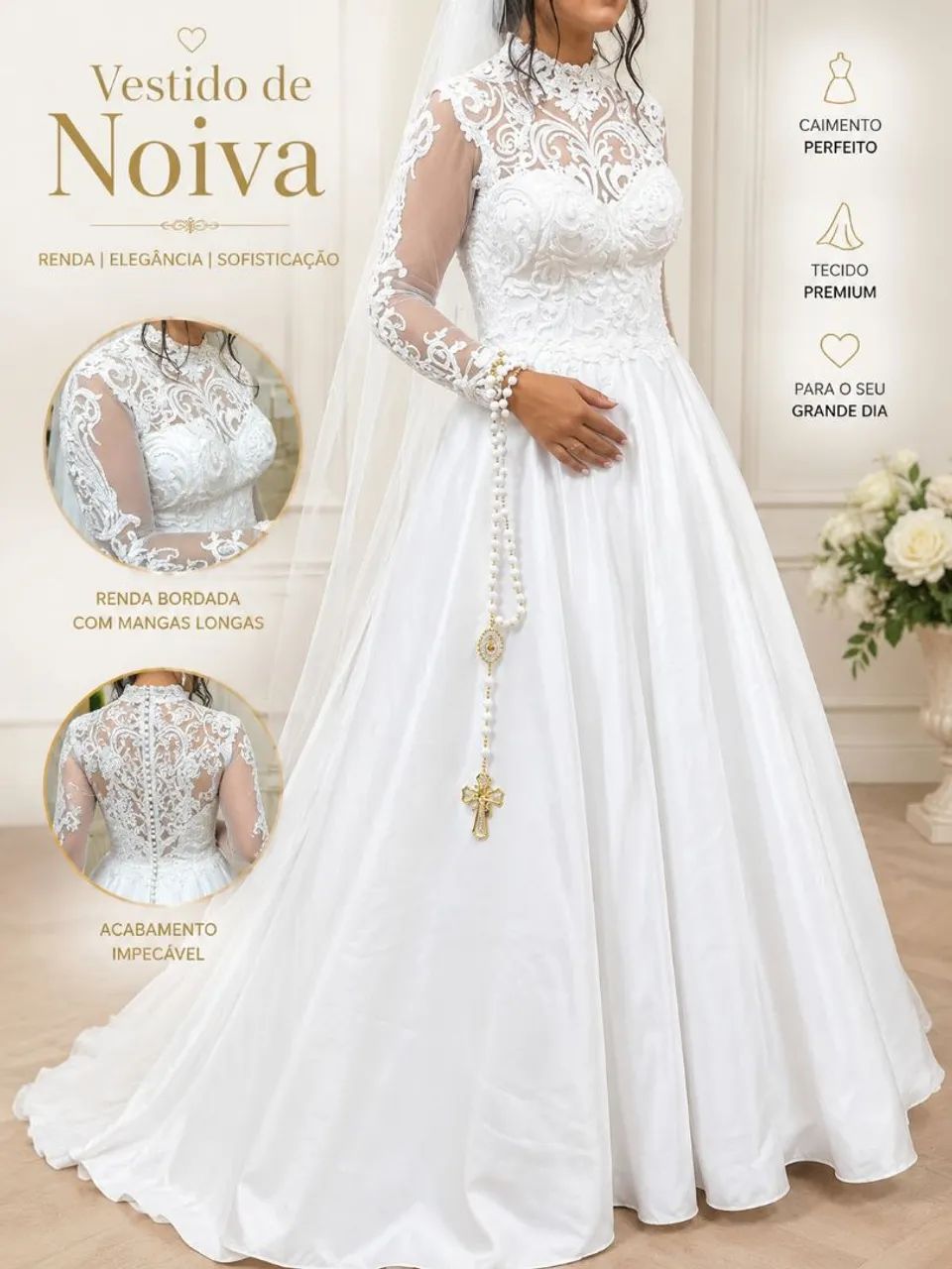 VESTIDO DE NOIVA USADO