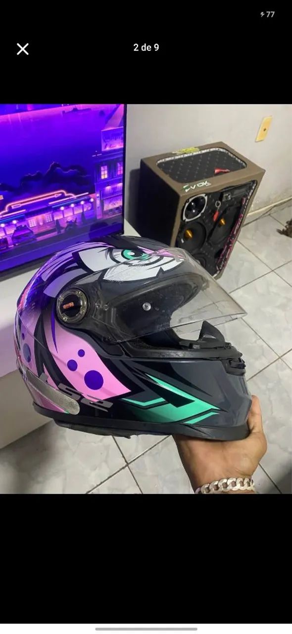 capacete Ls2 tribal  - Foto 3