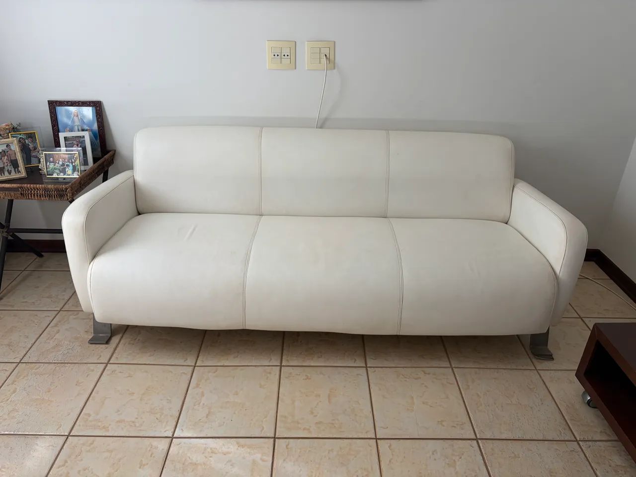 Conjunto de sofá Courino Branco  - Foto 3