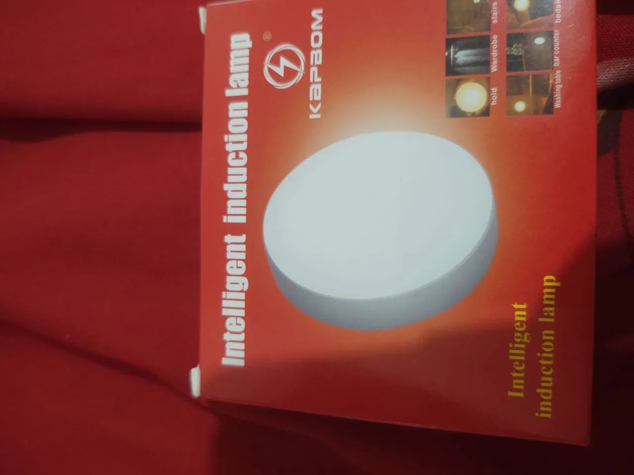 2 caixas de luminária de led com sensor novas