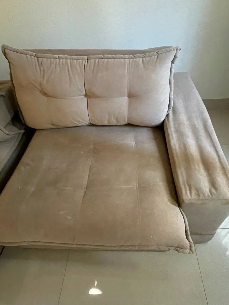 Sofá Retrátil e Reclinável Modular 3 Módulos - Para Reforma - Foto 2