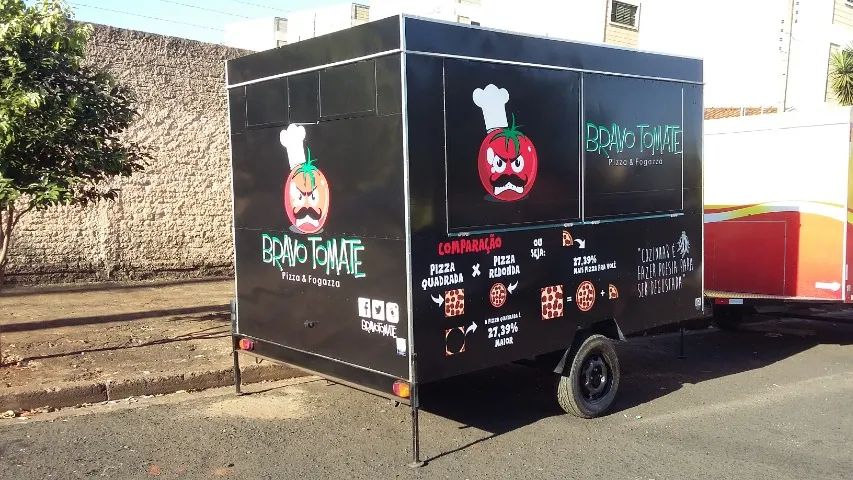 Trailer pizzaria food