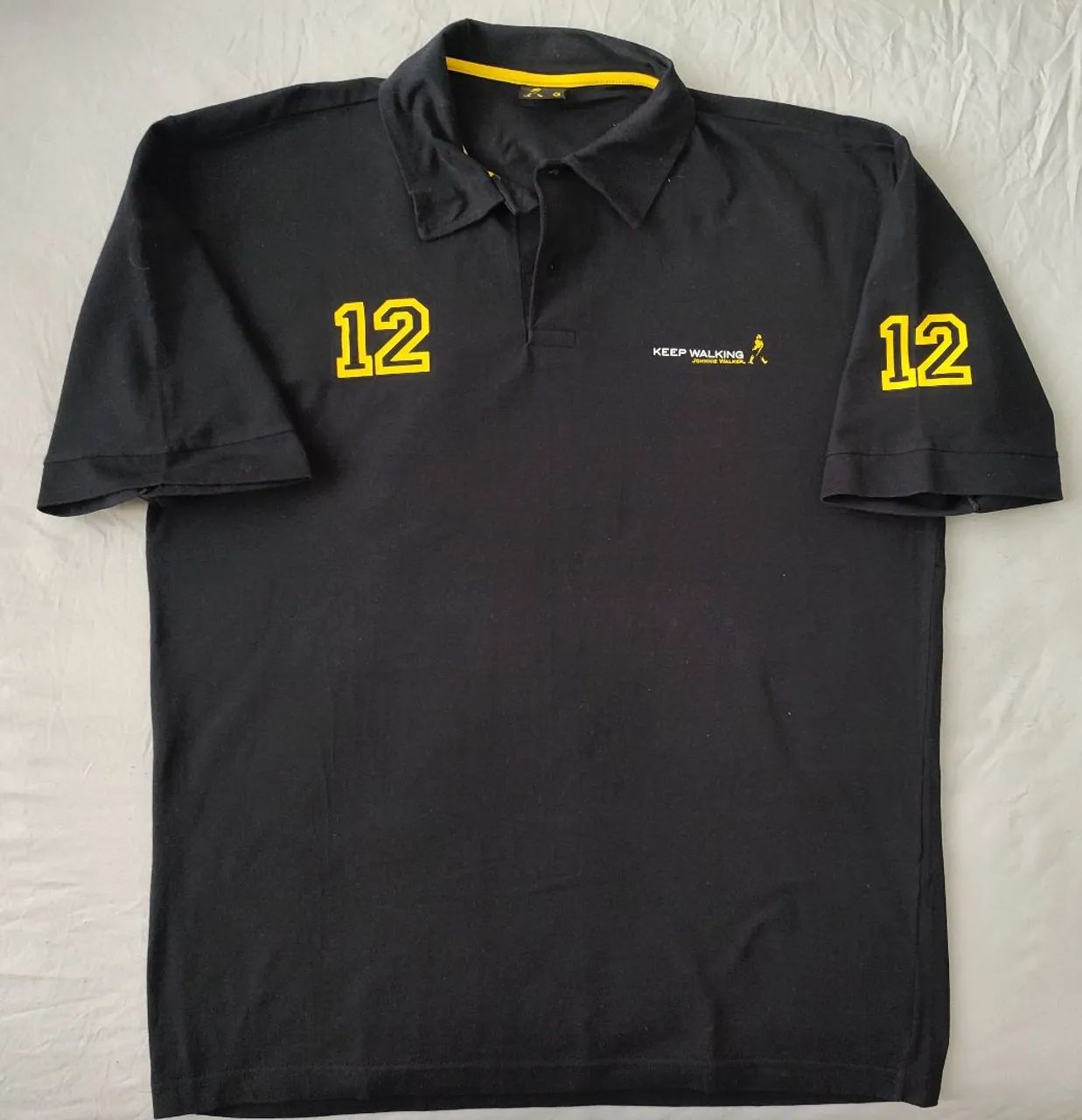 Camisa polo Johnny Walker preta G nunca usada