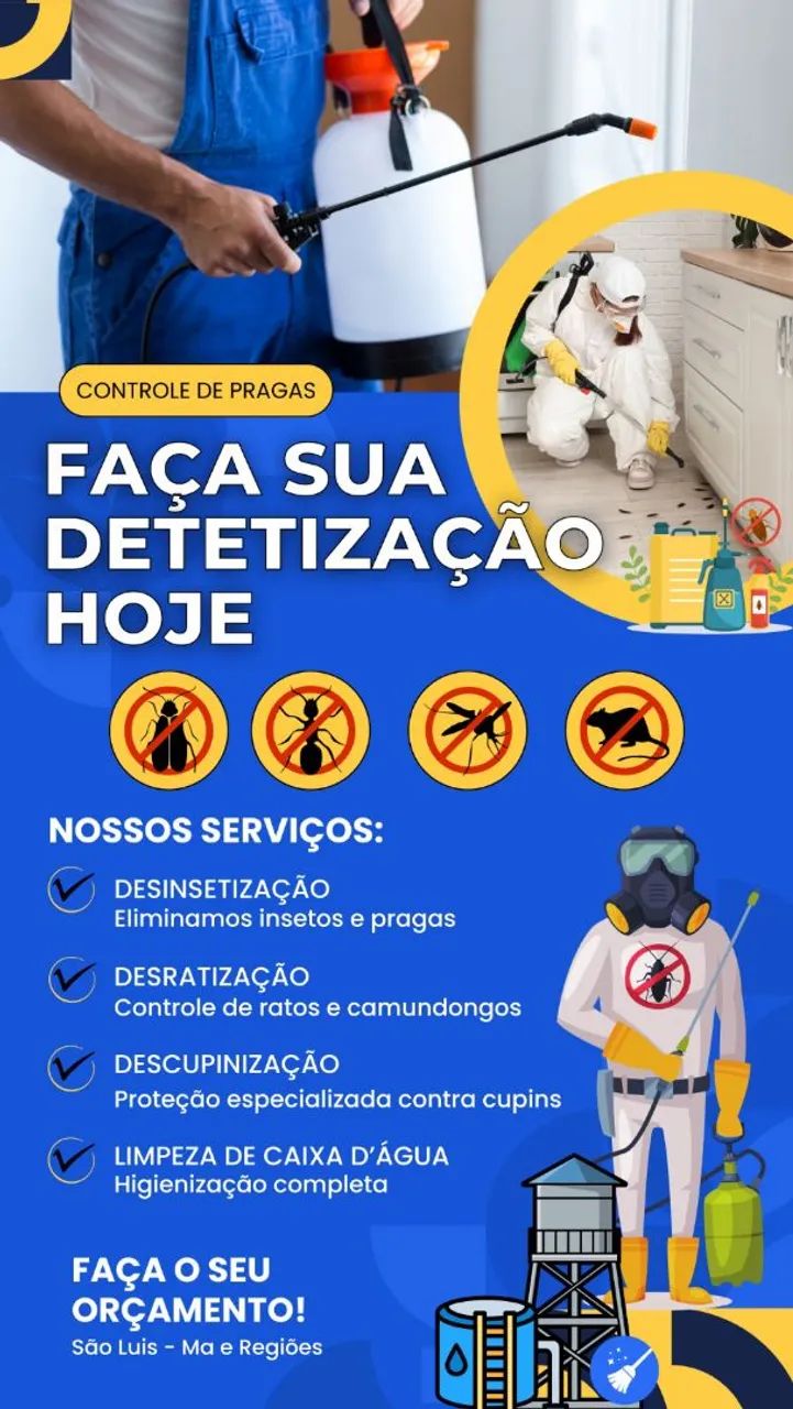 Dedetização e controle de pragas 