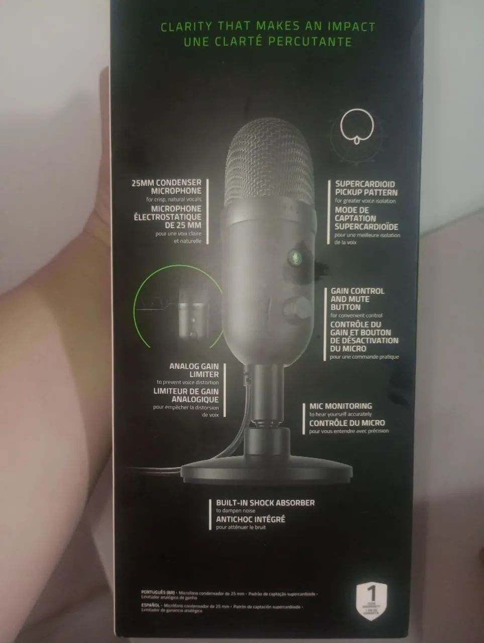 Microfone Razer Seiren V2 X USB - Foto 3