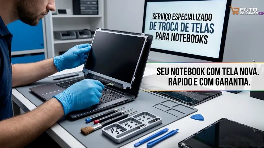 serviço de Troca de Tela de Notebook - Todas as Marcas - Orçamento Grátis