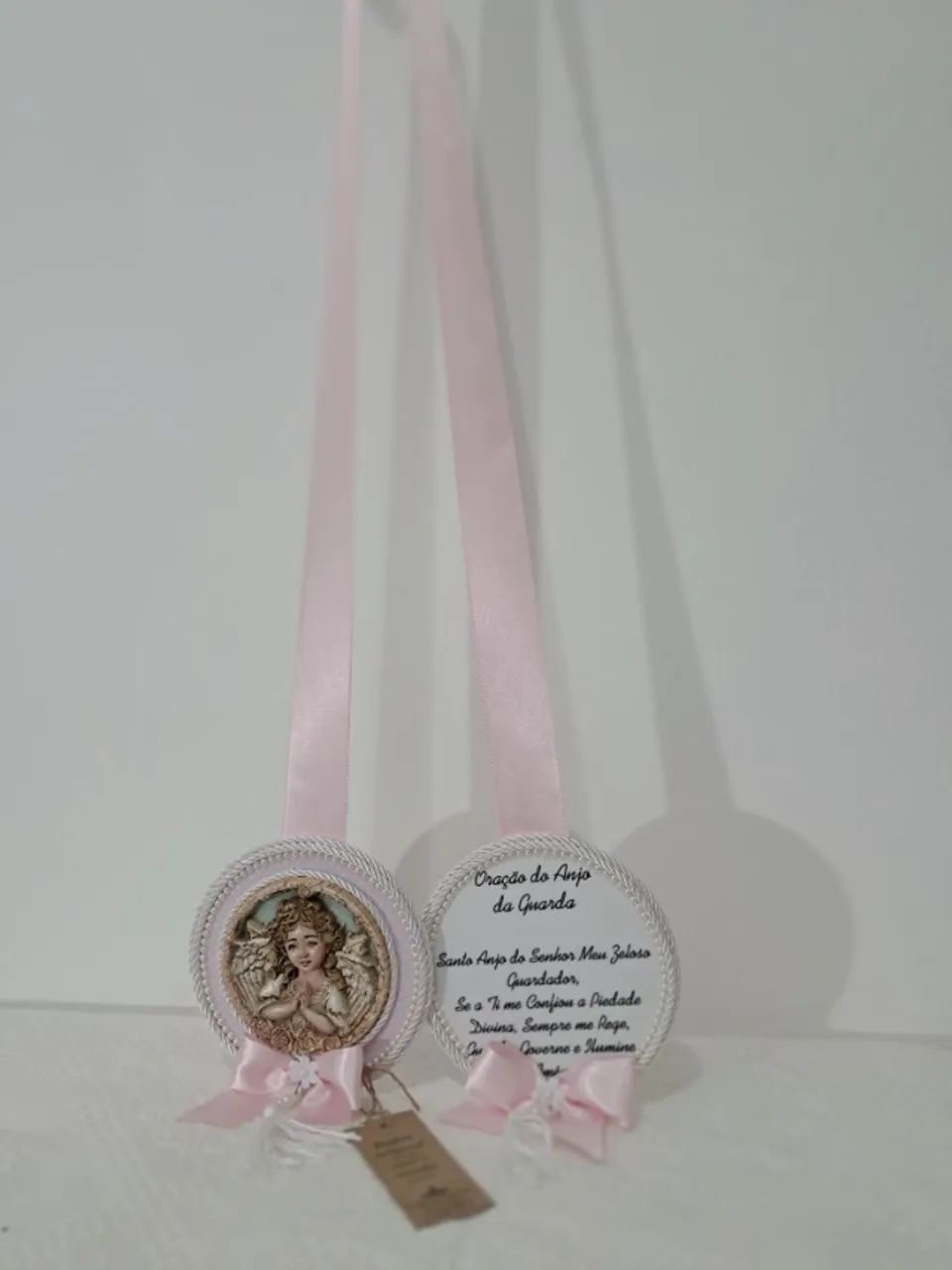 Escapulário de Porta - Anjo da Guarda (Rosa) - Foto 4