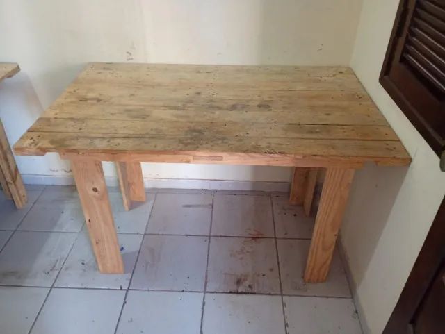 2 Mesas rústicas de madeira de Pallet