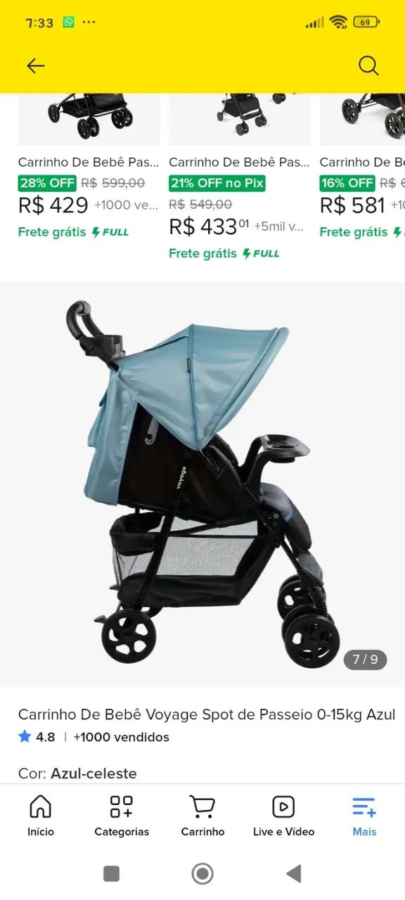 Carrinho de bebe 
