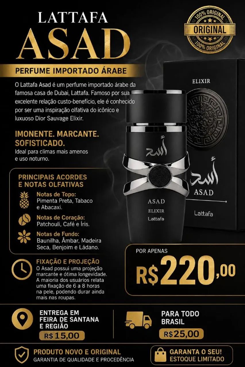 Perfume Lattafa Asad - Foto 2