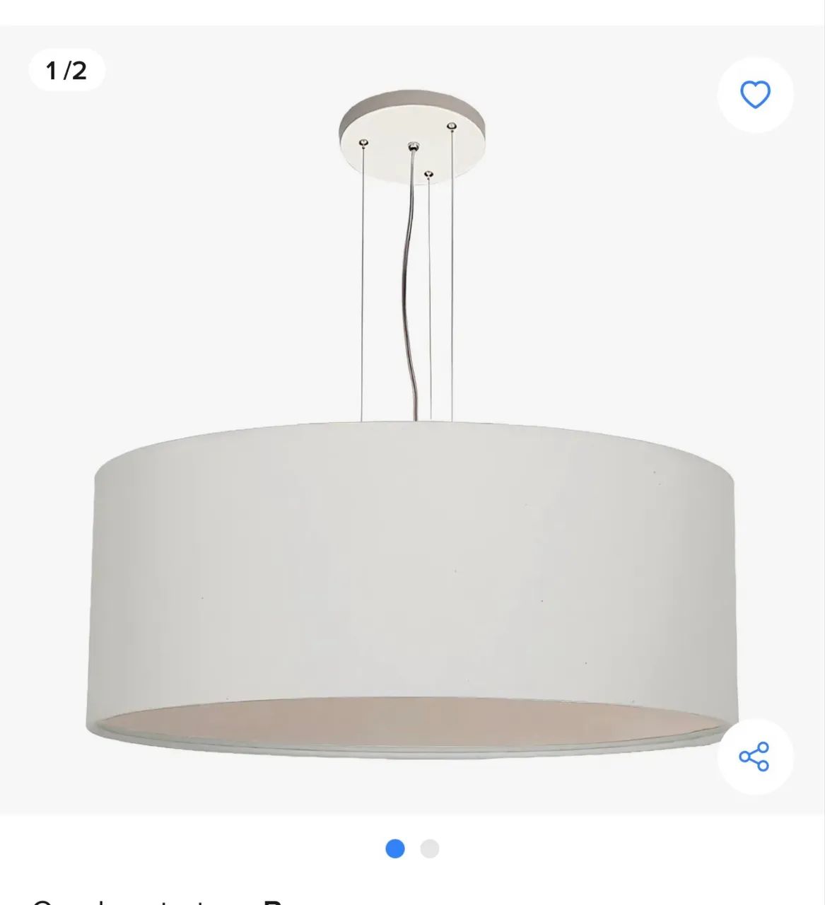 Lustre branco grande  - Foto 2