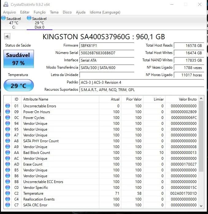 SSD Kingston 960 GB original SATA - Foto 3