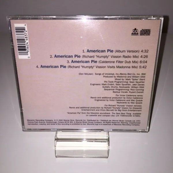 Madonna CD Maxi-Single REMIXES Importado CANADÁ EDITION. - Foto 3