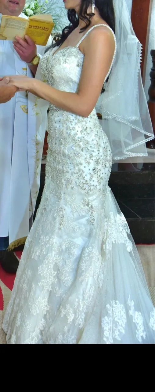 Vestido de noiva belíssimo - Foto 5