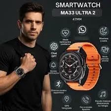Smartwatch Ma33 Watch Ultra 2 Microwear Gps 2026 - Foto 4