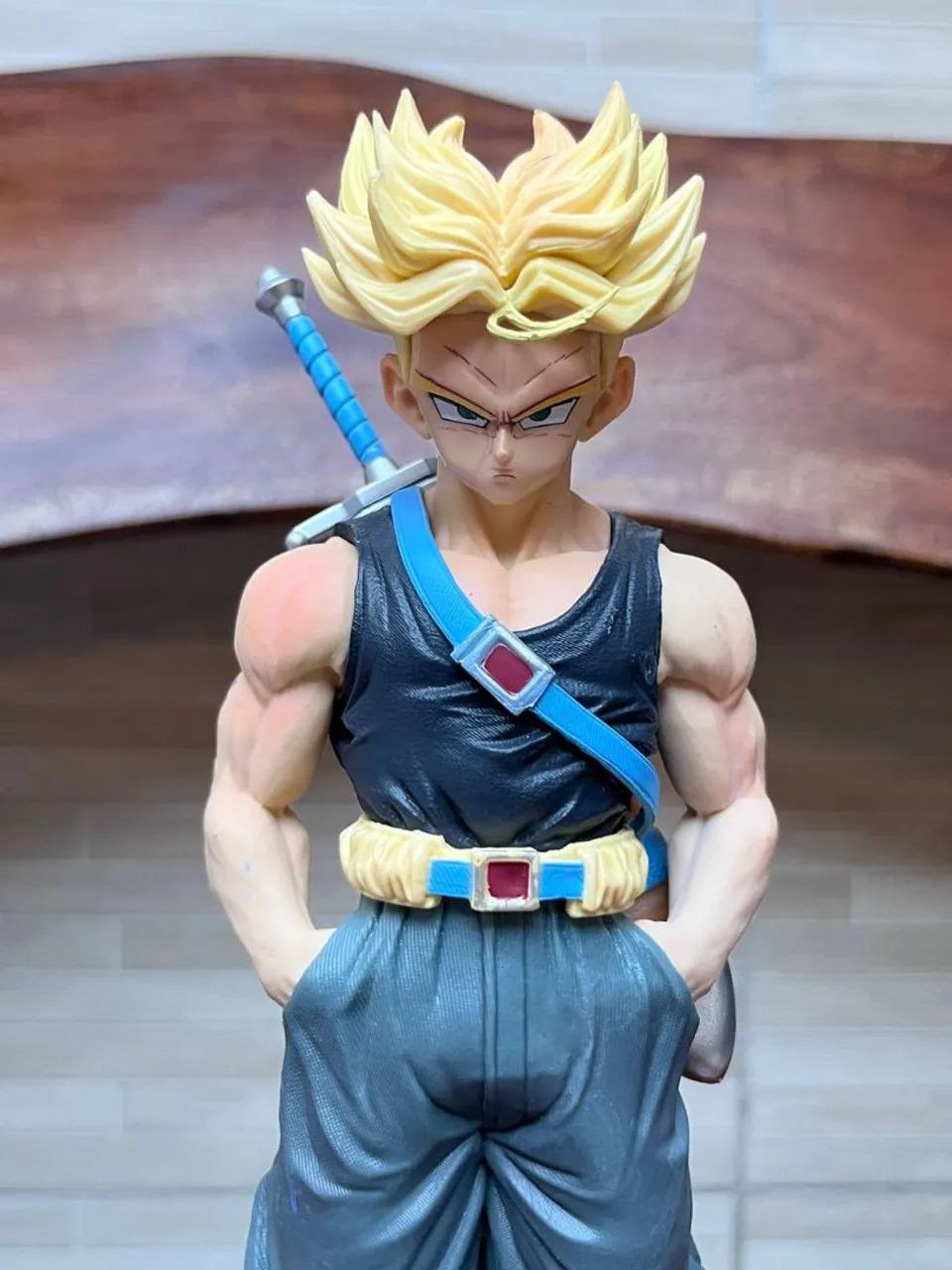 Action Figure Dragon Ball - Trunks SJJ 26cm Com 2 Heads - Foto 3