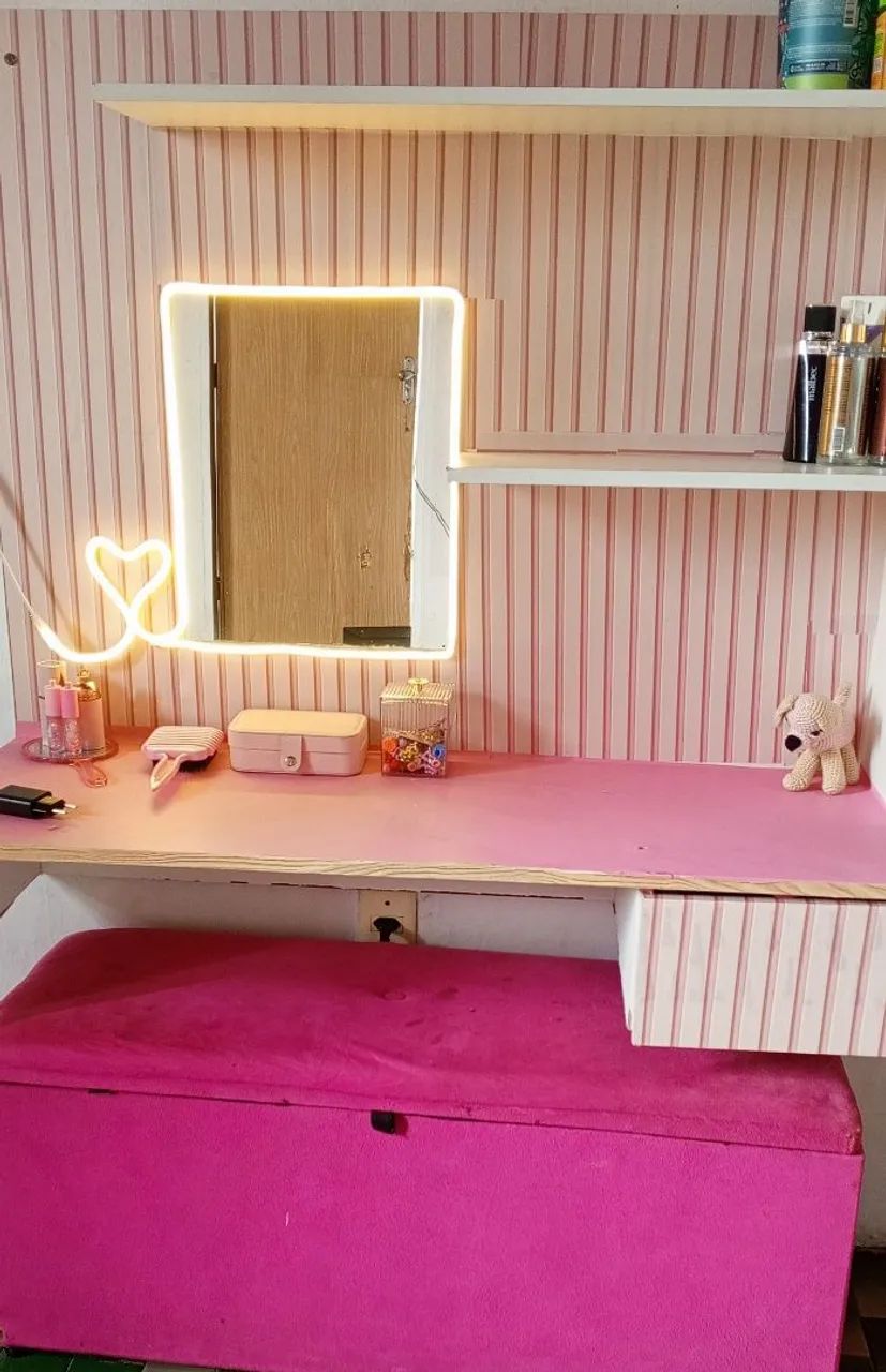 Vendo acompanha espelho e LED 100% MDF madeira 