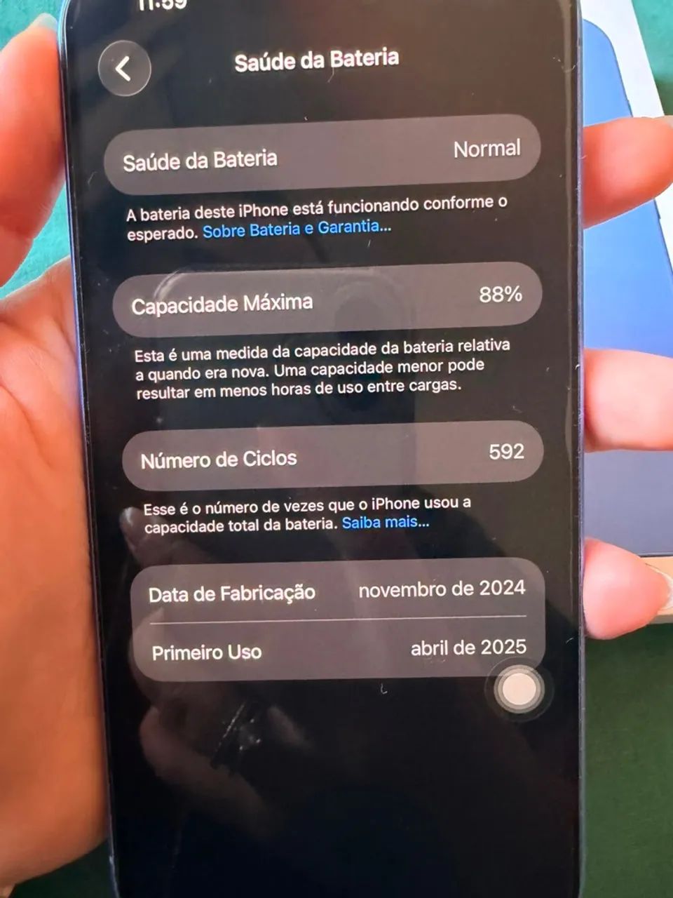 VENDO OU TROCO IPHONE 16 COM VOLTA  - Foto 4