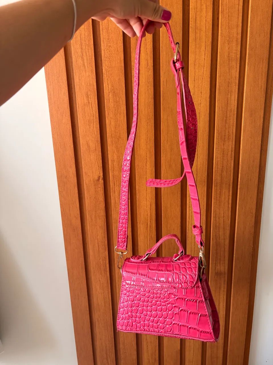 Bolsa pequena rosa  - Foto 3