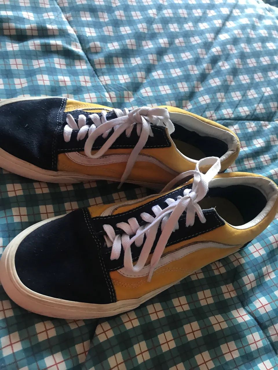 Tênis vans amarelo e preto - Foto 3