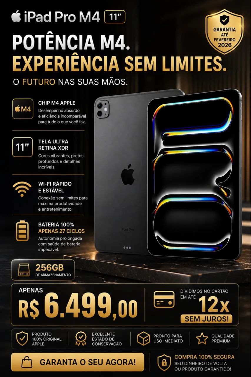 iPad Pro 256 Gigas M4 11? Wi-Fi