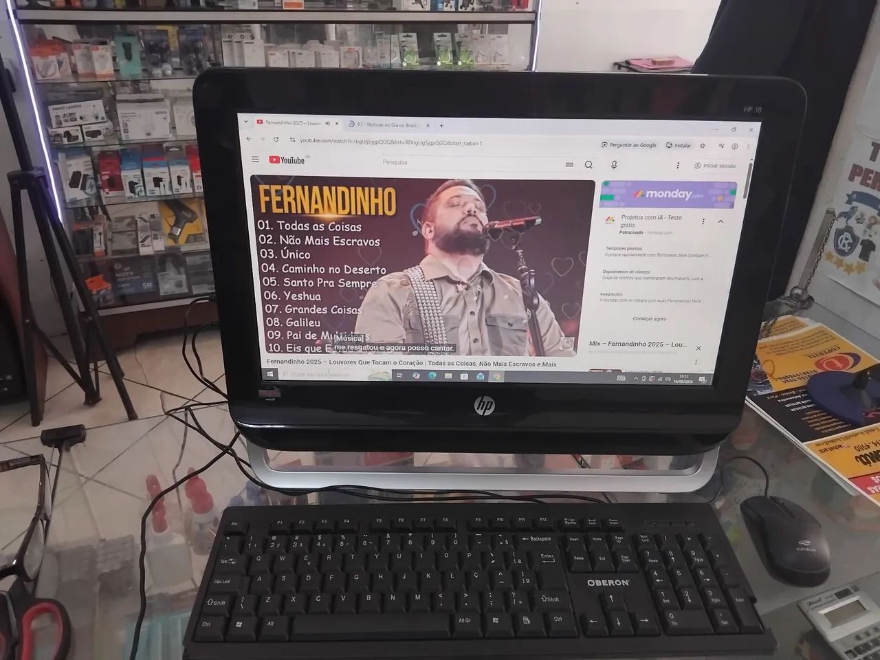 Computador completo HP All in one AMD e1 1500 8gb - Foto 5