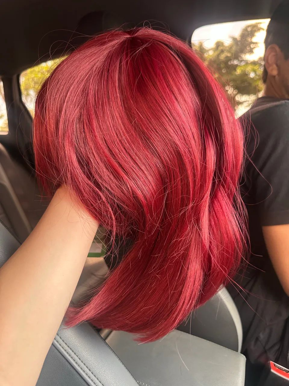 Peruca Orgânica Vinho/Vermelho 