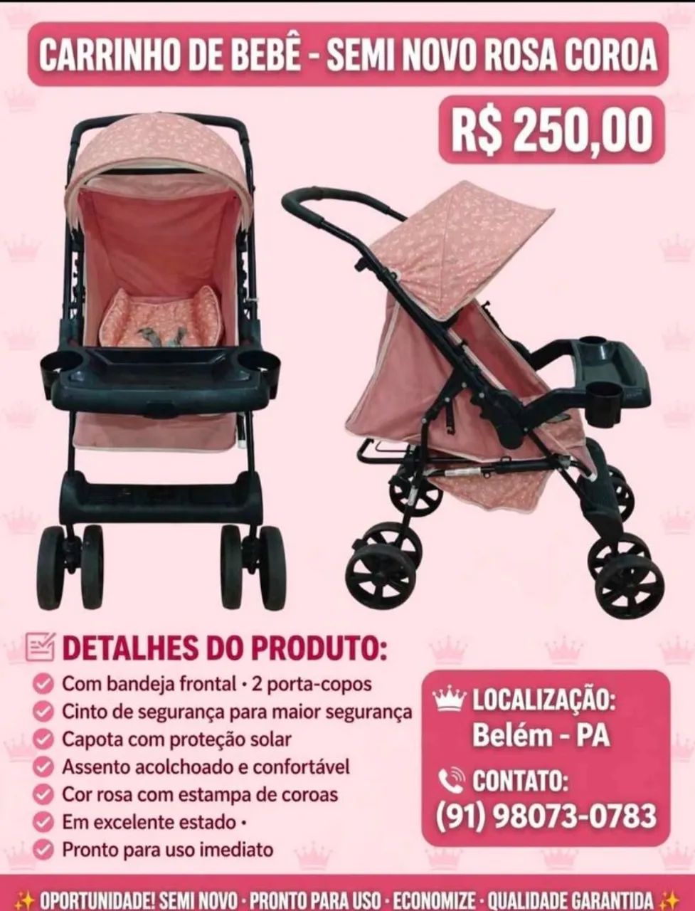 CARRINHO DE BEBÊ MENINA