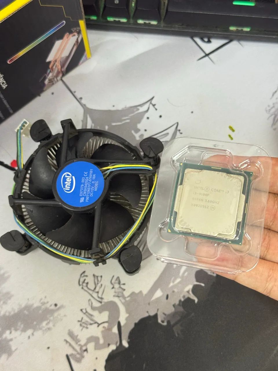 Processador + Cooler Intel i3-9100F turbo 4.2 Ghz - Foto 2