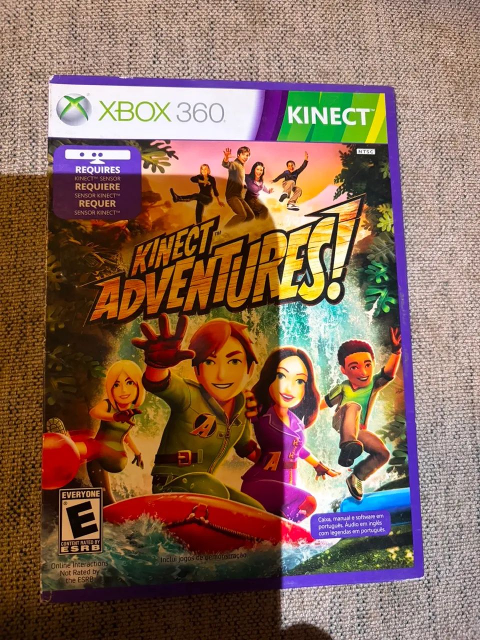 Xbox 360 Slim Console (Modelo 1439) + Cabos do Console + Kinect com cabo - Foto 2