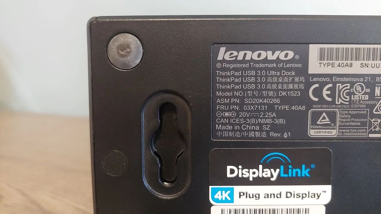 Dock Station - Lenovo ThinkPad USB 3.0 Ultra Dock - Foto 3